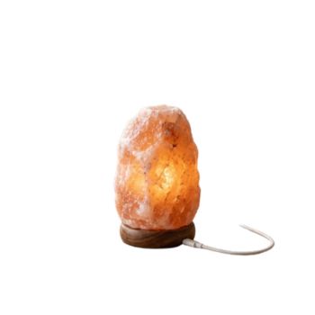 USB Himalayan pink salt lamp with power cable