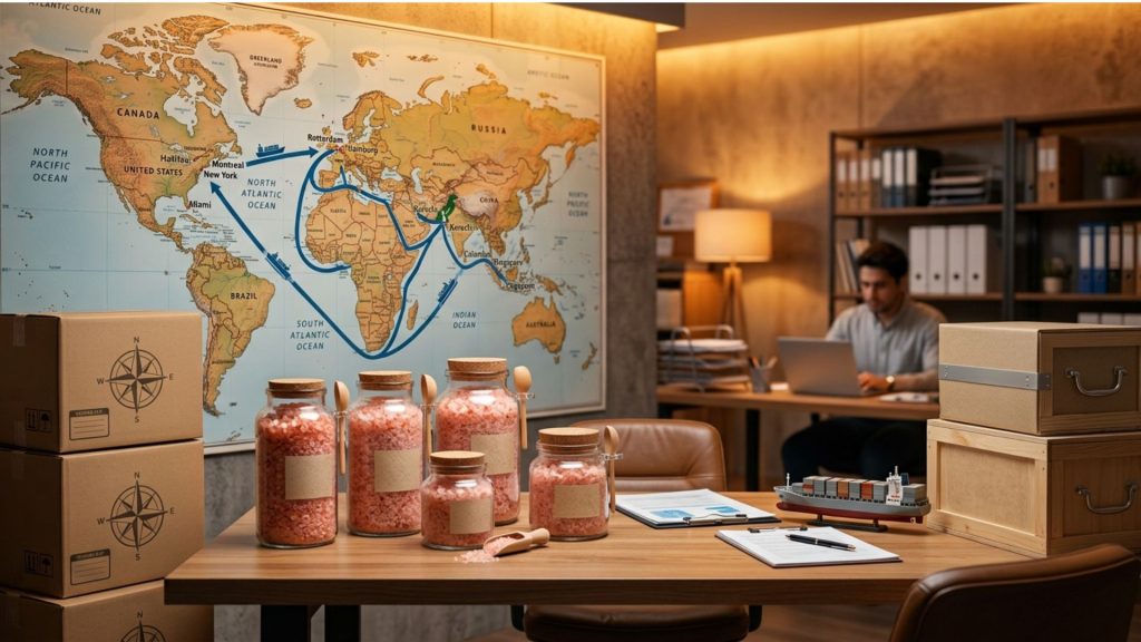 Himalayan bath and wellness products exported worldwide from Pakistan to USA, Canada, and Europe