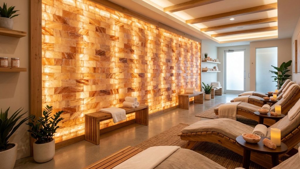 himalayan-salt-tiles-applications-spa-sauna Himalayan salt tiles and bricks applications in spa, sauna, salt room, and wellness interiors