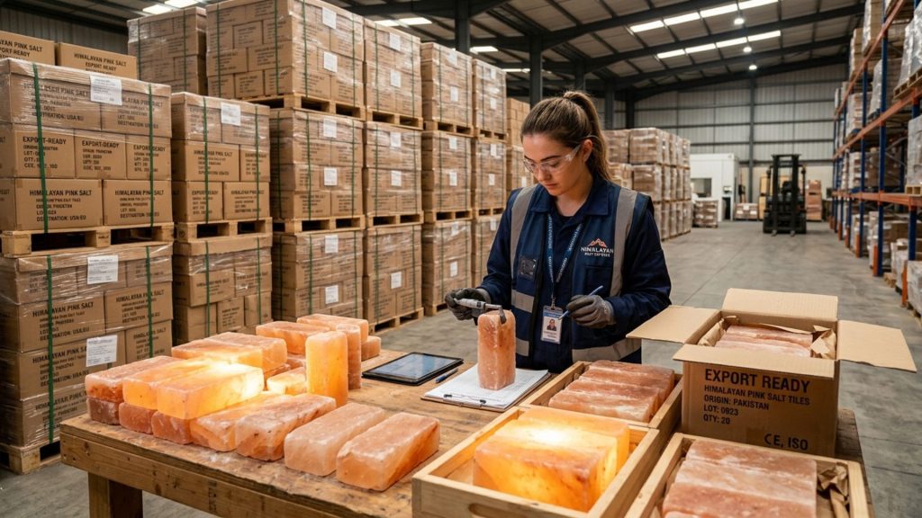 himalayan-salt-tiles-quality-export-packaging Quality inspection and export-ready packaging for Himalayan salt tiles and bricks