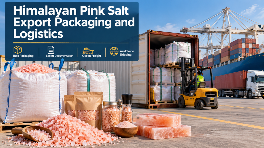 Himalayan Salt Export & Logistics for Himalayan Pink Salt Products from Pakistan